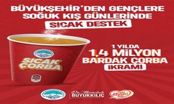 Büyükşehir Belediyesi 2025’te 1 milyon 400 bin bardak sıcak çorba dağıttı
