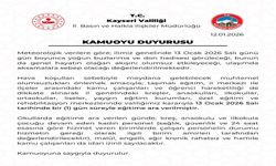 Kayseri’de eğitime 1 gün ara