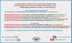 Kayseri’de yol durumu: Bazı güzergâhlar tır ve çekici trafiğine kapalı