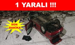 Kayseri’de otomobil sulama kanalına düştü
