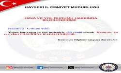 Pınarbaşı-Göksun Karayolu kamyon, tır ve çekici trafiğine kapandı