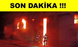 Kayseri'de mobilya fabrikasında yangın