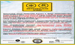 Kayseri’ye buzlanma ve don uyarısı: Ekipler görev başında