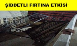 Yahyalı’da fırtına kamelyaları yerinden söktü