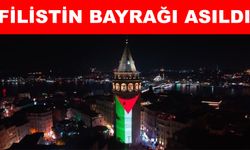 Filistin'e Destek İçin İstanbul'da Anlamlı Etkinlikler, Galata Kulesi Aydınlatıldı