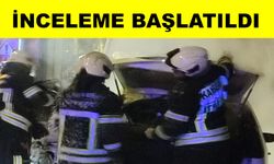 Kayseri’de park halindeki otomobil alev aldı