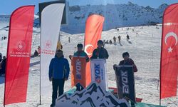 Kayseri Kayak İl Birinciliği Snovbord Büyük Slalom yarışları yapıldı