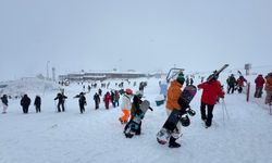 Erciyes'te kar kalınlığı 180 santimetreye ulaştı