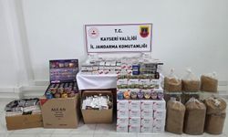 Develi’de kaçakçılık operasyonu: 26 bin 240 içi tütün doldurulmuş makaron