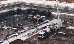 Sahabiye’de kentsel dönüşüm kışa rağmen sürüyor