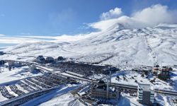 Erciyes Kayak Merkezi, kar yüksekliğinde Türkiye’nin zirvesinde