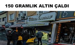 Forkliftle kuyumcu dükkanının kepengini açıp hırsızlık yaptı