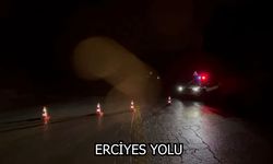 Erciyes’de yollar trafiğe kapalı