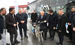 Başkan Büyükkılıç, elektrikli otobüs ile bisikletleri inceledi