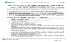 Engelli ve eski hükümlü vatandaşlar için hibe desteği başvuruları başladı