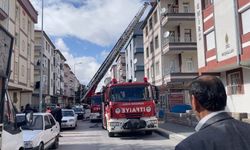 Kayseri'de apartmanın bacasında yangın