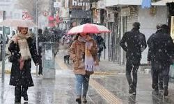 Kayseri’de hafta sonu: Karla karışık yağmurlu