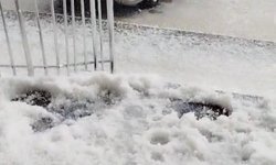 İncesu İlçesinde Dolu Etkili Oldu