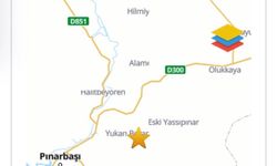 Pınarbaşı İlçesinde 1 Dakika Arayla 2 Deprem