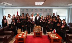 KTB ERVA Spor Okulu Sporcularından Başkan Bağlamış'a Ziyaret