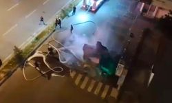 Elektrikli Aracın Patlama Anı Kamerada
