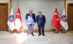 KKTC 5’inci Cumhurbaşkanı Ersin Tatar’dan Vali Çiçek’e Ziyaret