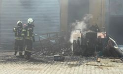 Kayseri’de Sünger Üretim Atölyesinde Yangın