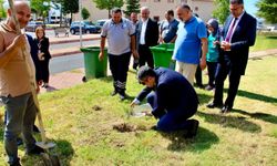 Erkilet Kadın Doğum ve Çocuk Kliniği’nde Fidanlar Toprakla Buluştu