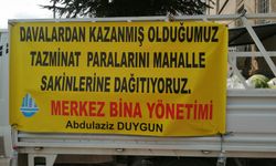 Bina Yönetim Sahibi, Kazandığı Tazminatla Vatandaşlara Karpuz Dağıttı