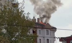 Kayseri’de 9 Katlı Binanın Çatı Katında Yangın