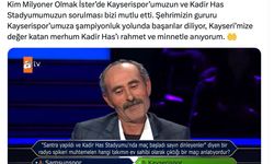 Büyükkılıç’tan Kayserispor ve Kadir Has Paylaşımı