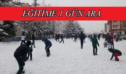 Kayseri'de eğitime 1 gün ara verildi