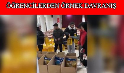 Öğrenciler 125 Ramazan kolisini ihtiyaç sahiplerine ulaştırdı