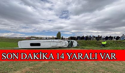 Okul servisi devrildi