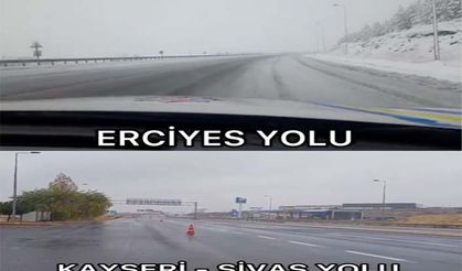 Kayseri’de yollar trafiğe açık