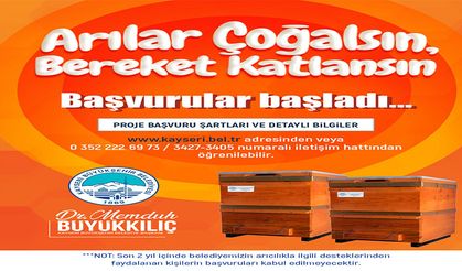 Büyükşehir’in “Arılar Çoğalsın, Bereket Katlansın” projesine başvurular başladı