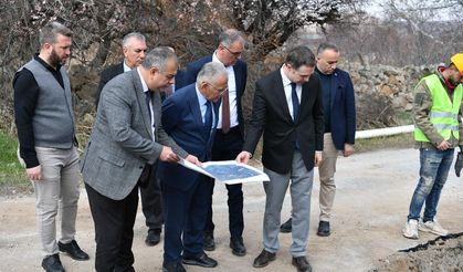 Hacılar Sakarçiftliği’nde 5 Kilometrelik altyapı çalışması