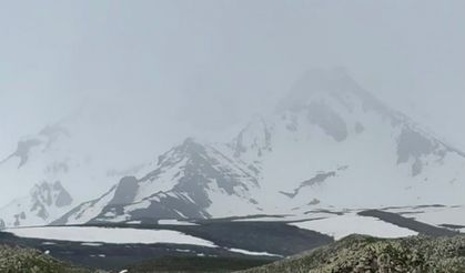 Erciyes Dağı’na Haziran Ayında Kar Yağdı