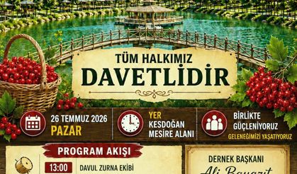 Kesdoğan Birlik, Beraberlik ve Gilaburu Şenliği 9. kez Düzenlenecek