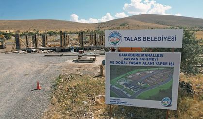 Talas’a Bir Doğal Yaşam Alanı Daha: Çatakdere Hayvan Bakımevi Yükseliyor
