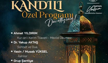 Talas’ta Mevlid Kandili Özel Programı