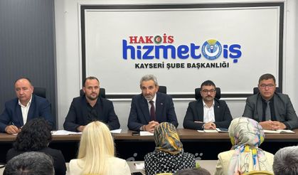 HİZMET-İŞ Kayseri Şubesi’nde Eylül Ayı Toplantısı Yapıldı