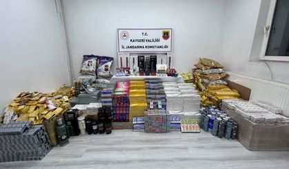 Kayseri’de 20 Milyon TL’lik Kaçak Ürün Ele Geçirildi