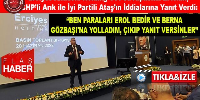 Ceo Ertekin, CHP’li Arık ile İyi Partili Ataş’ın İddialarına Yanıt Verdi: