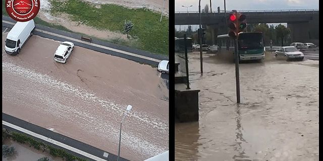 Kayseri'de Sular Sel Oldu