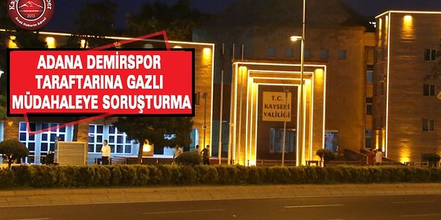 Kayserispor Adana Demirspor Maçında Biber Gazı Krizi