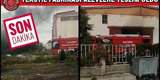 OSB’de Tekstil Fabrikasında Yangın