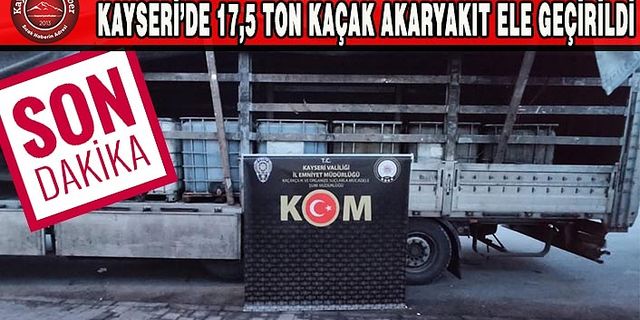 Tonlarca Kaçak Akaryakıt Ele Geçirildi