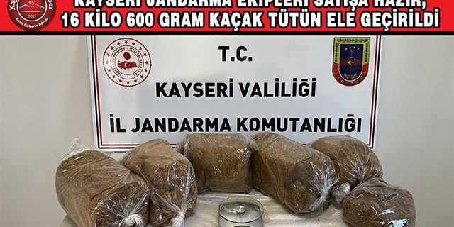 16 Kilo Kaçak Tütün Ele Geçirildi