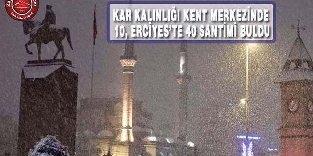 Kayseri'de Kar Yağışı Büyüledi